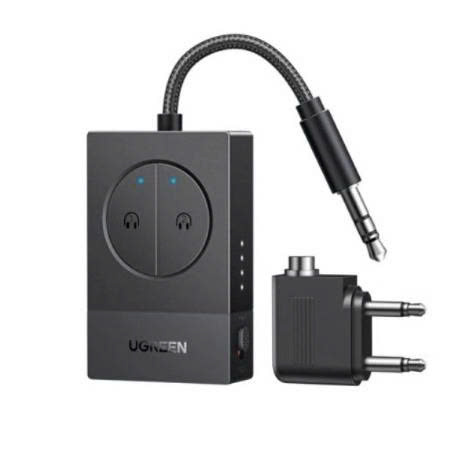 Bộ phát Bluetooth 5.4 Ugreen 65706 BT305, hỗ trợ Airpods 4/Pro2/Max… Kết nối cùng lúc 2 tai nghe